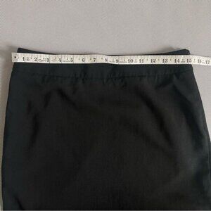 Ann Taylor Black Partial Pleated Wool Skirt Women’s Size 6